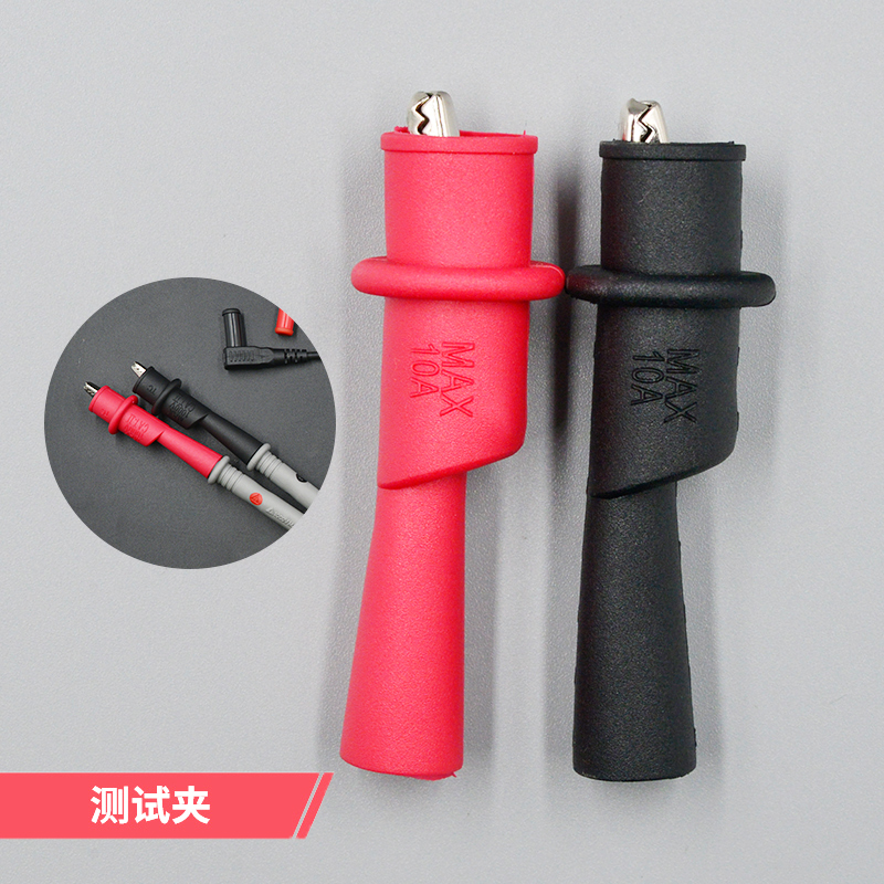 万用表表笔特尖特细镀金铜针硅胶表线通用表棒高精度防烧防冻