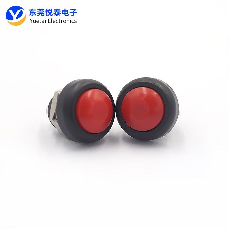 PBS-33B小型防水按钮开关 12mm圆形无锁自复位开关按键点动开关