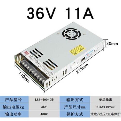 开关电源LRS/S-400-24V/5V/12V15V//24V/36V48V60V//110V400W