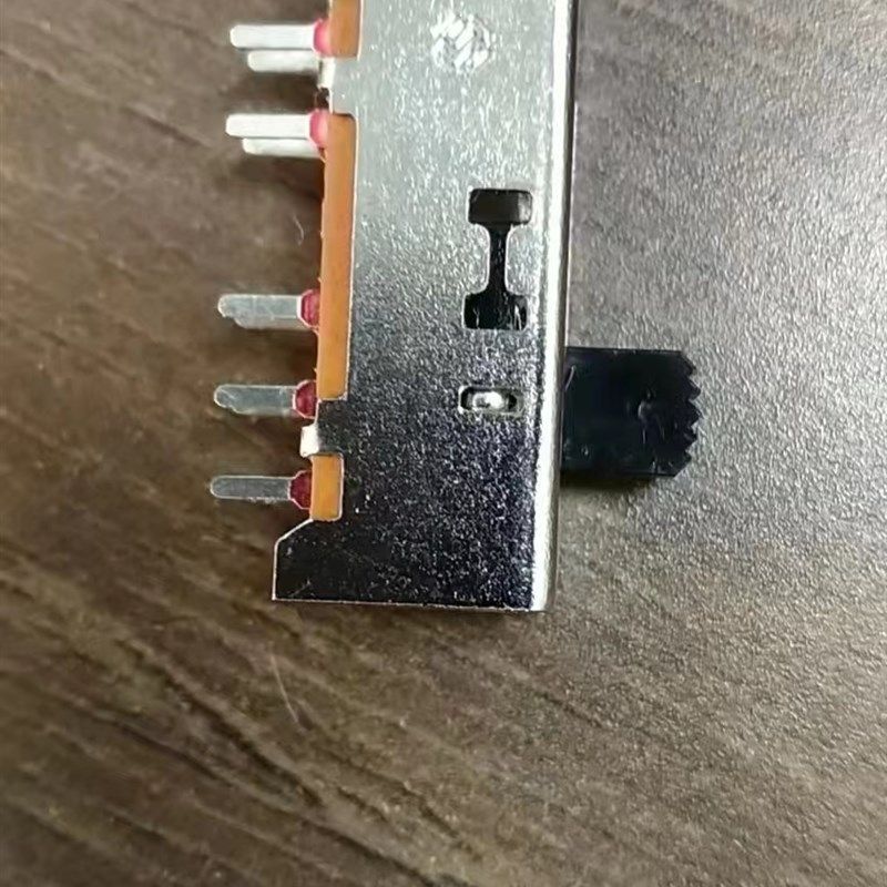 SS-24H02拔动开关 孔脚 2P4T双排4档10脚电源滑动开关 收录机开关
