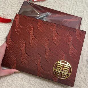 结婚签到本婚礼婚宴嘉宾记名册礼金簿人情记账本收礼登记喜簿加厚