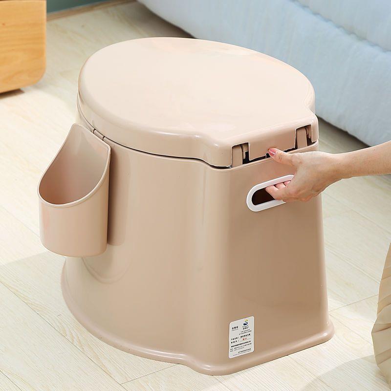 女士起夜马桶移动马桶老年人孕妇坐便器便携成人坐便椅塑料座便器