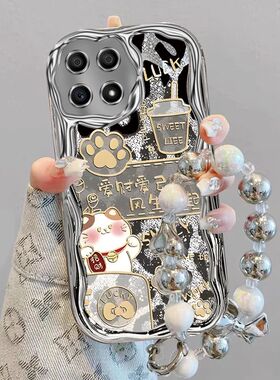 适用华为荣耀X30i手机壳TFY-AN00电镀硅胶软壳华为honorx30i保护套h0n0rx三十l全包边5g防摔招财猫新款文字女