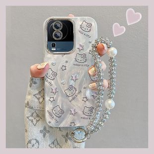 适用iQOONeo7手机壳带镜头膜v2231a全包软边vivoiqooneo7se保护套V2238A新款5g女生iq00ne07竞速版手链可爱潮