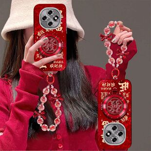 适用oppoA6Pro手机壳PLN110镜头全包防摔0pp0a6pr0保护套5G新年女款poopa手链支架por网红个性高级opop喜庆潮