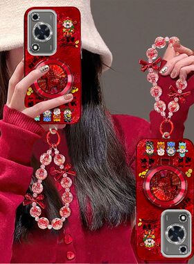 适用华为畅享70手机壳FGD-AL00带镜头膜hi畅享70m5g保护套MKY-AN20新年女款畅想70s支架手链GFY-ALOO全包防摔