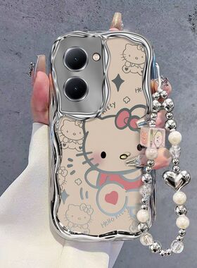 适用vivoy78手机壳V2278A新款全包vivo y78+保护套V2271A防摔女生vlvoy78m硅胶软viv0y78plus可爱5g手链y78十