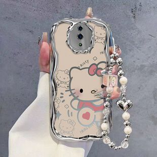 适用opporeno手机壳PCAM00新款防摔opreno保护套PCAMOO电镀硅胶软0pp0ren0全包边reon可爱PCAMOO手链清纯女生