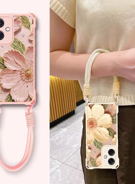 适用红米note12手机壳redminote12turbo四角防摔n0te12tpro全包边nt12pr0硅胶软neto十二保护套新款手绳女生