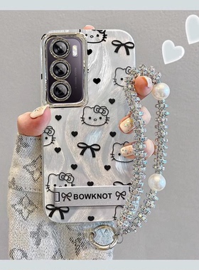 适用realmev70手机壳带镜头膜RMX3946卡通可爱oppo真我v70s保护套RMX3948新款女v7o全包防摔5g手链支架个性潮