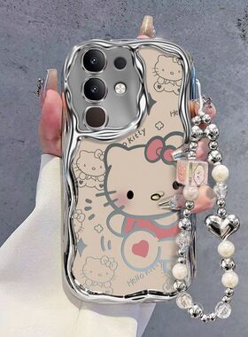 适用vivoy300t手机壳V2445EA新款全包边vlvoy3oot 5g保护套viv0丫三百T可爱防摔5g硅胶软viviy女生手链oppo潮