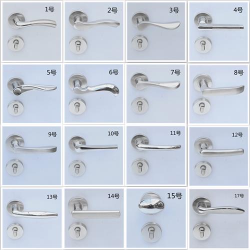 温州制304不锈钢分体锁 静音防火门锁适用医院办公室房门