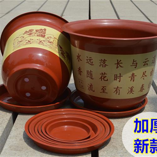 低价处理10个花盆塑料托盘底盘绿萝月季果蔬花盆