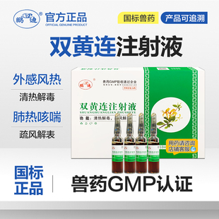 双黄连兽药注射兽用针剂液猪牛羊用清热解毒外感风热肺热咳喘正品