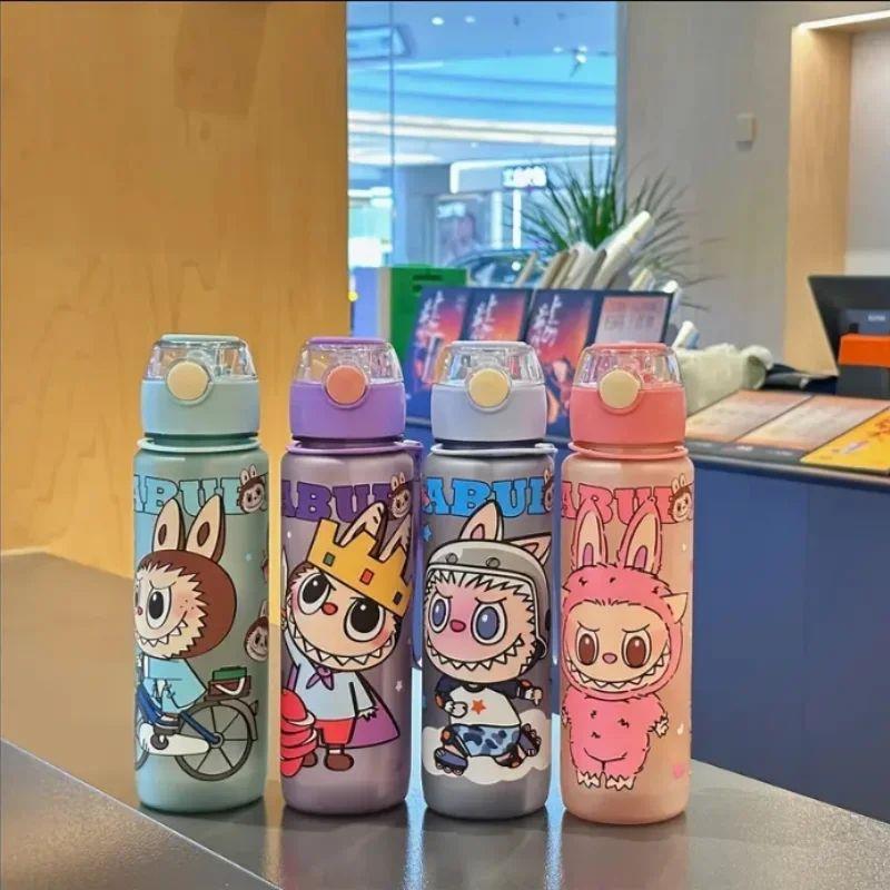 BPA-Free Visually Appealing Cartoon Water Bottle with Straw