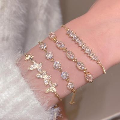 Flower Butterfly Bracelet Personalized Bracelet Bracelet