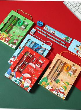 Christmas decoration stationery gift box set with six prizes