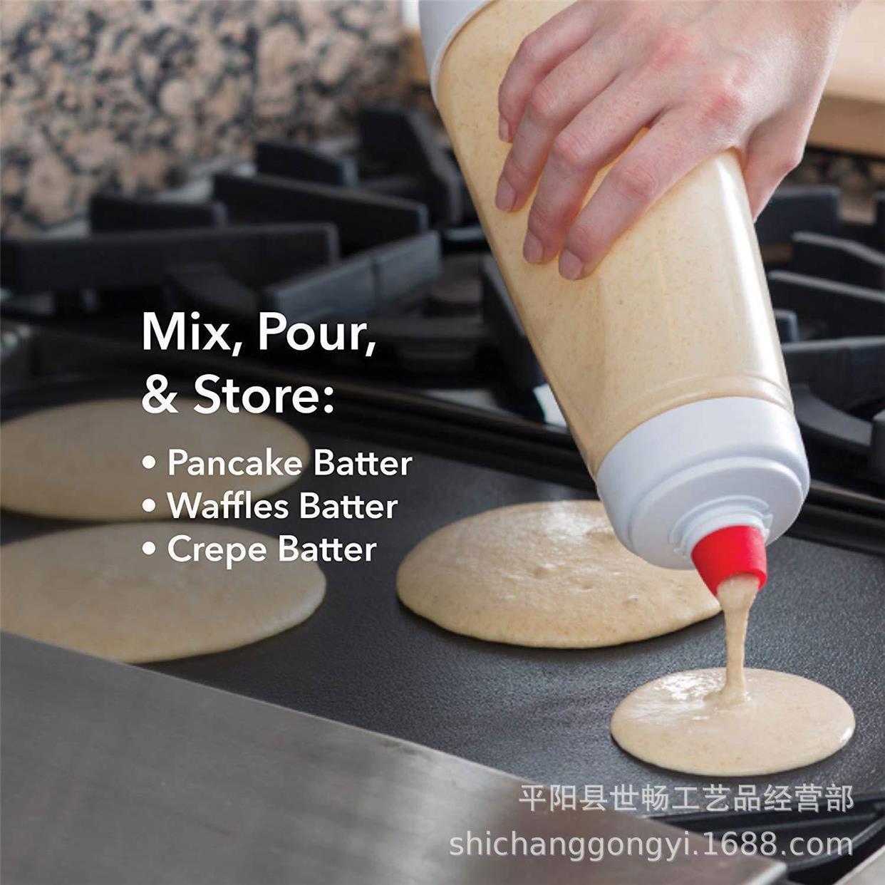 Hand Batter Dispenser Mixer Bottle Cupcake Pancake Cream