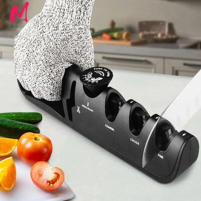 Knife Sharpener Angle 4 Stages Scissors Sharpening stone Pro