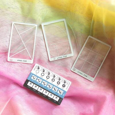 Fibonacci Composition View Finder 黄金比例拍照取景定位尺