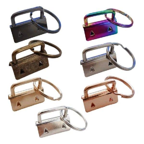 1 Inch for Key Fob Hardware Tail Clips Set of 100 with Ring