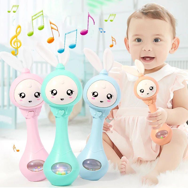 Music and Shine Rattle Toys Rabbit Intelligent Baby Rattles