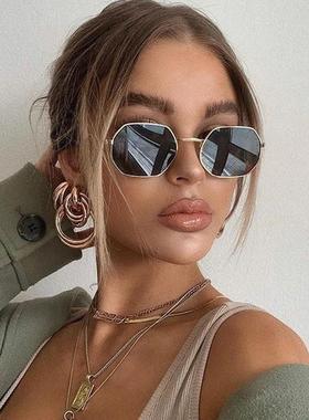 Fashion Small Frame Square Sunglasses Woman Brand Designer M