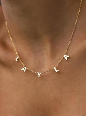 Customized Stainless Steel Name Necklace Personalized Letter