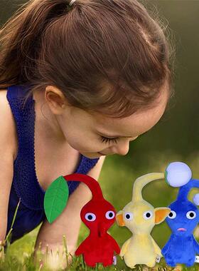 Pikmin Plush Toy Cartoon Game Plushie Olimar Flower Bud Leaf