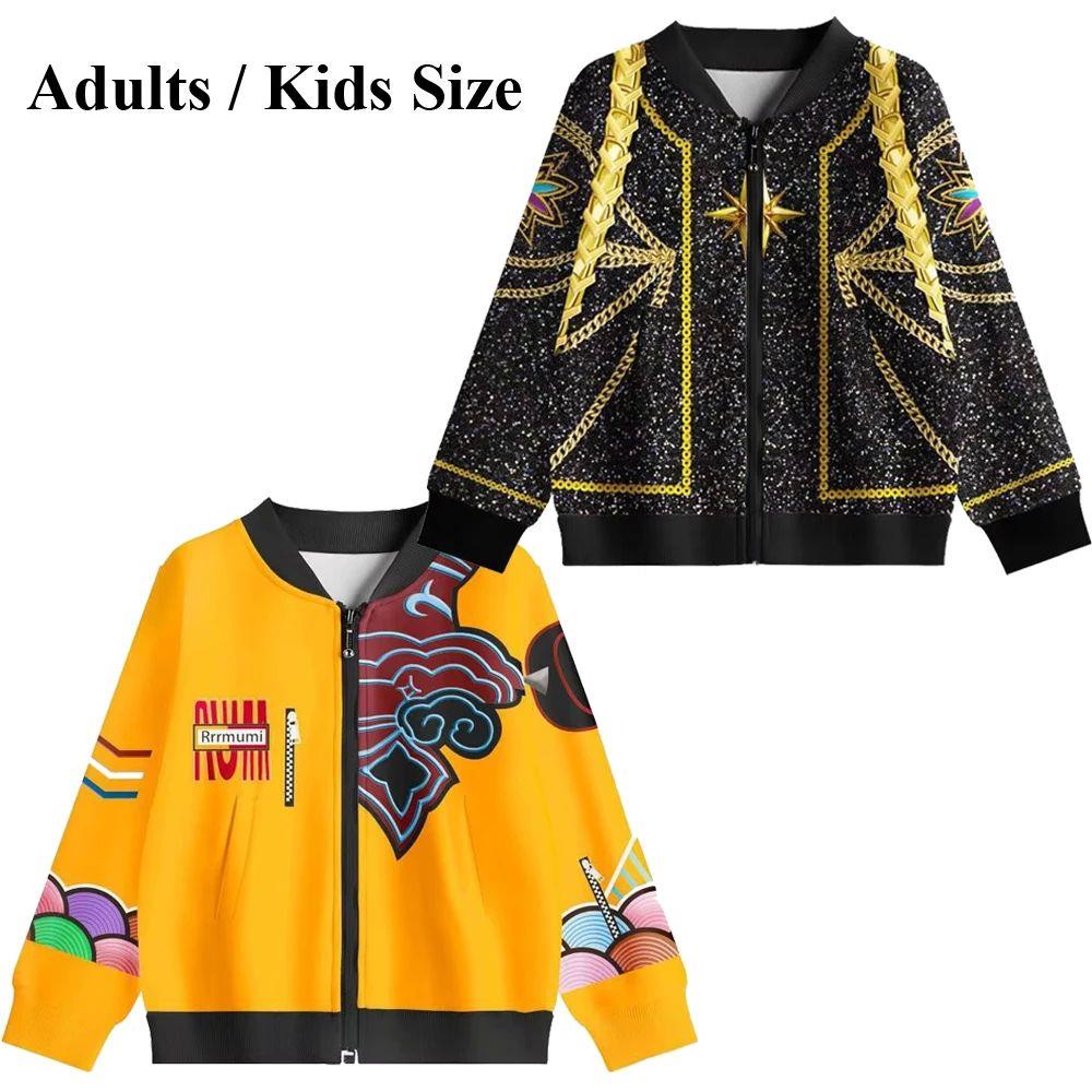 Movie K-Pop Demon Hunters Rumi Cosplay Jacket Zipper Coat Bl