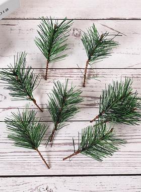 Christmas pine branches decorated Christmas tree accessories