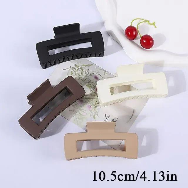 4Pcs/Set Women Girls Claw Clips Coffee Black Hair Claw Nonsl