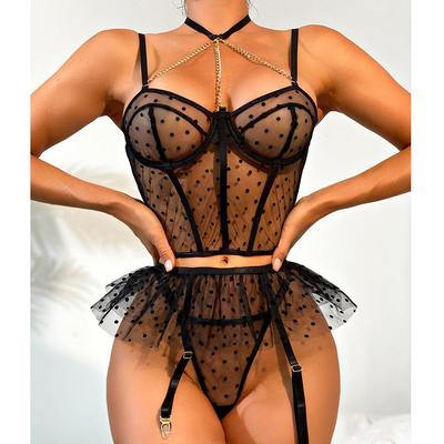 Funny Lingerie Sexy Women's Bodysuit Lingerie Set