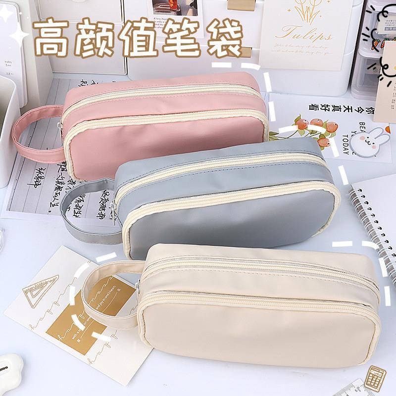 Korea Cute Pencil Cases for Girls Pencilcase Waterproof Canv