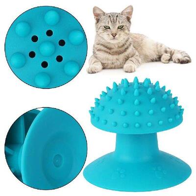 Suction Cup Cat Self Groomer Soft Massage Comb Cat Rubbing