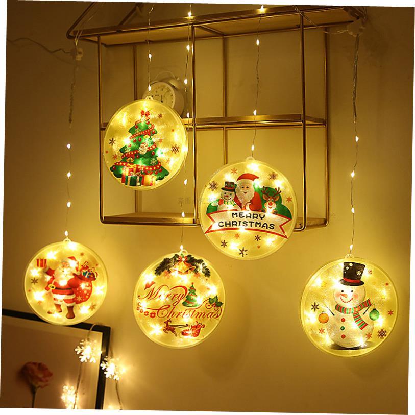 LED铜线窗帘灯圣诞节挂灯橱窗装饰灯Christmas decorative lights