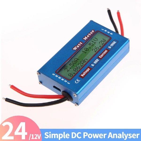 Simple DC Power yser Watt Volt Amp Meter 12V 24V Solar