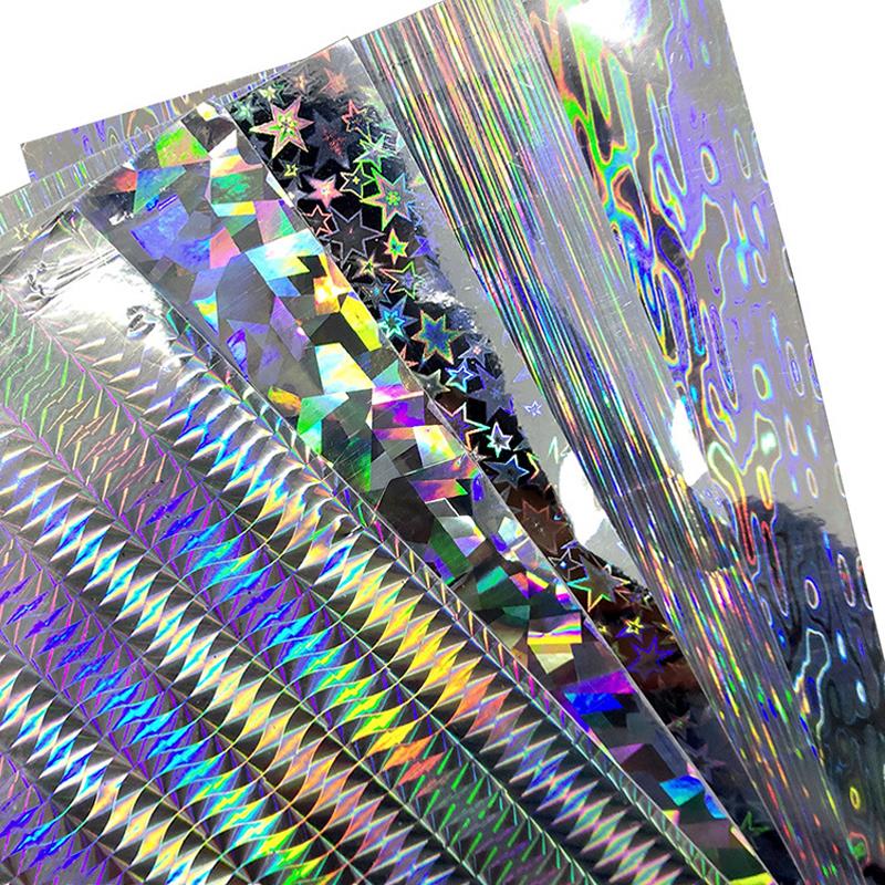 5PCS/lot 10X20cm Fishing Hard Bait er Holographic Adhesive F