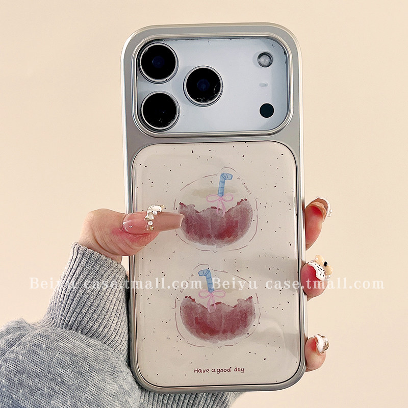 ins韩系泼墨两颗椰子适用苹果17Promax手机壳iphone16pro新款15pro小众14高级感16创意15硅胶17pro全包男女款,3C数码配件,手机保护套/壳,淘宝优惠券,粉丝福利购,淘宝优惠卷