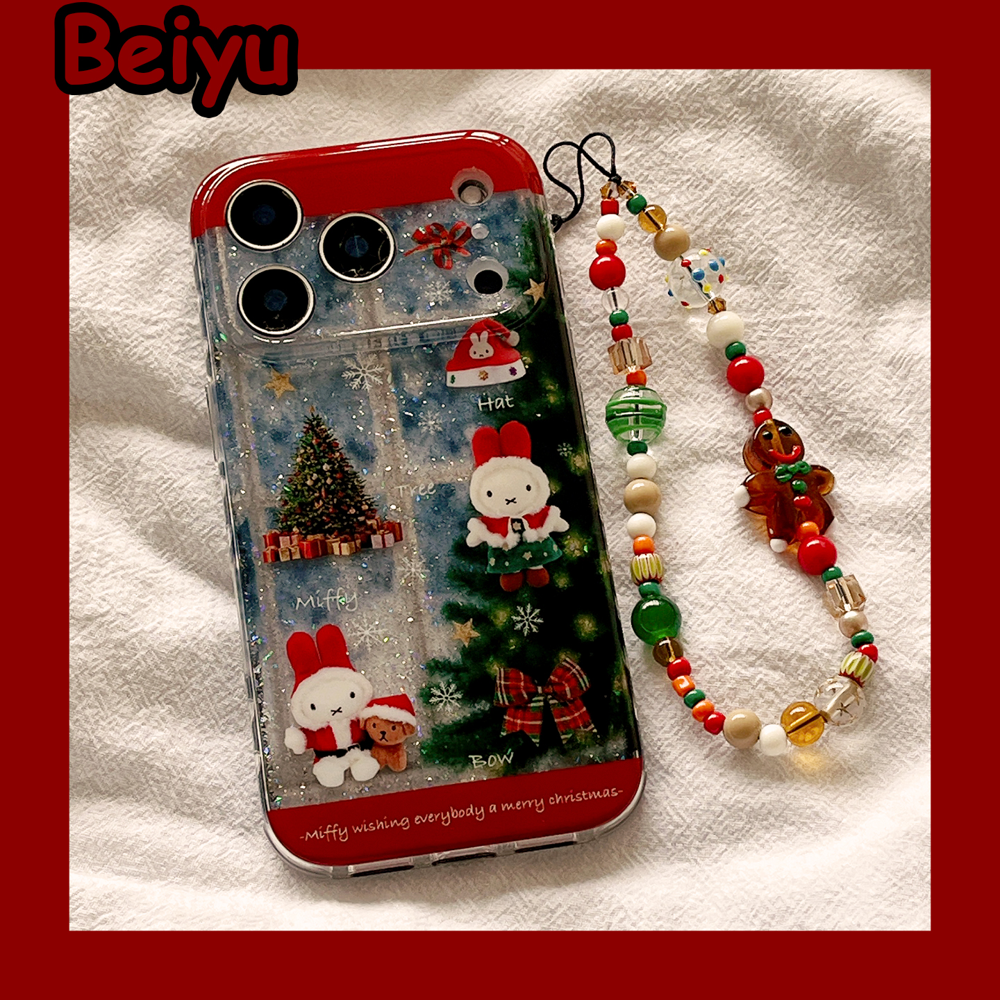 圣诞米菲兔适用苹果手机壳