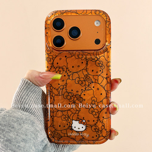 线条Hellokitty适用苹果手机壳