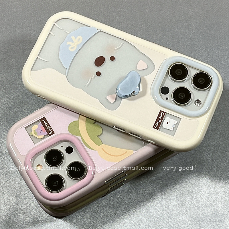 可爱卡通西高地适用苹果16Promax手机壳情侣iphone15pro新款14小众14pro硅胶13防摔16pro全包12旋转支架11女