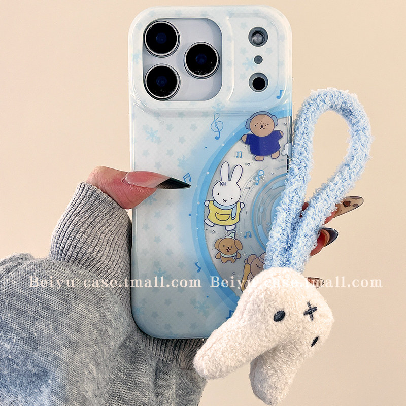 可爱卡通米菲兔CD适用苹果17Promax手机壳iphone16pro新款15pro小众17带毛绒挂绳14pro硅胶17pro创意15全包13,3C数码配件,手机保护套/壳,淘宝优惠券,粉丝福利购,淘宝优惠卷