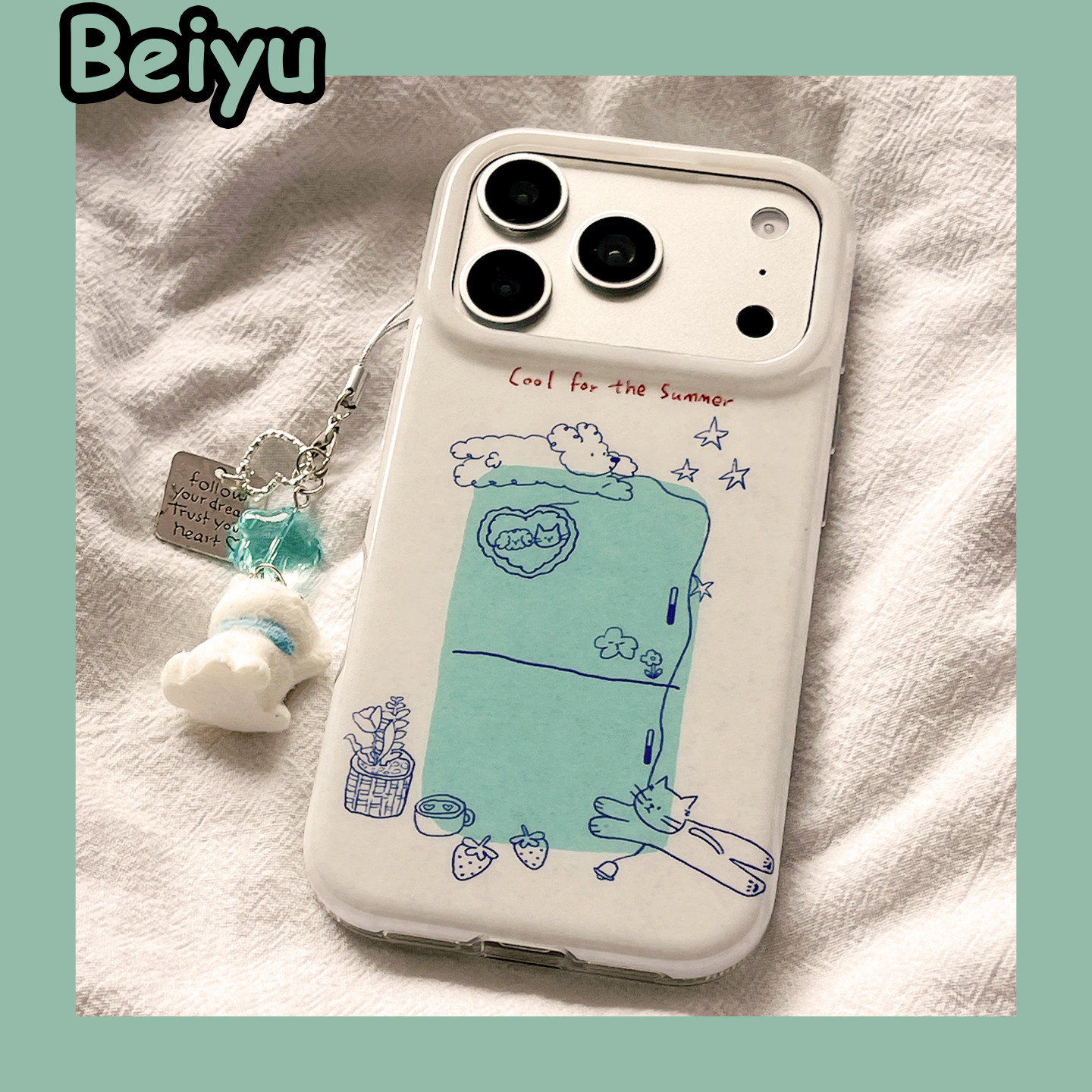 日韩ins线条涂鸦猫咪狗狗适用苹果17Promax手机壳iphone16pro新款16小众15pro创意15pm男女17pro高级感15全包