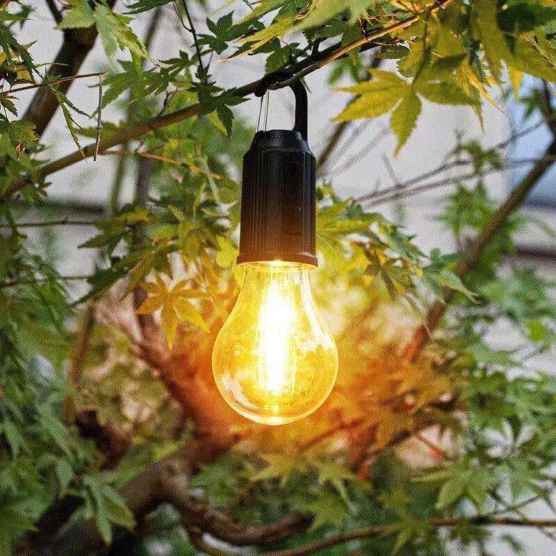 翟聃风貌太阳能露营灯充电复古野营灯LED钨丝灯泡户外应急帐篷灯