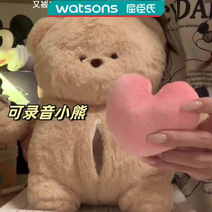 爱心小熊会录音的毛绒玩具可爱表白熊玩偶生日礼物七夕节送女朋友