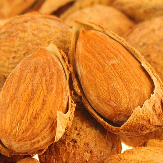 巴旦木纸皮奶香坚果干果美国大杏仁手剥巴坦木零食巴旦炒年货