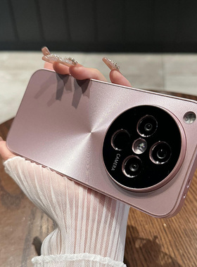 适用于oppofindx8手机壳新款磨砂镭射x8pro全包镜头x7ultra简约变色高级感reno12防摔13硬套情侣男女