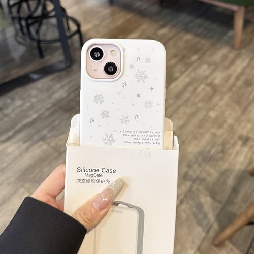 适用于iPhone13手机壳液态雪花