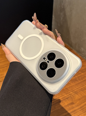 【亲肤磨砂】适用于荣耀magic8Pro手机壳新款轻薄磨砂honor400无线磁吸X70简约透明x60全包高级300防摔创意